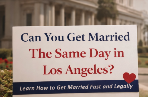 can you get married the same day in Los Angeles