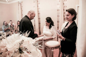 A wedding ceremony