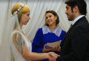 A wedding ceremony occurring