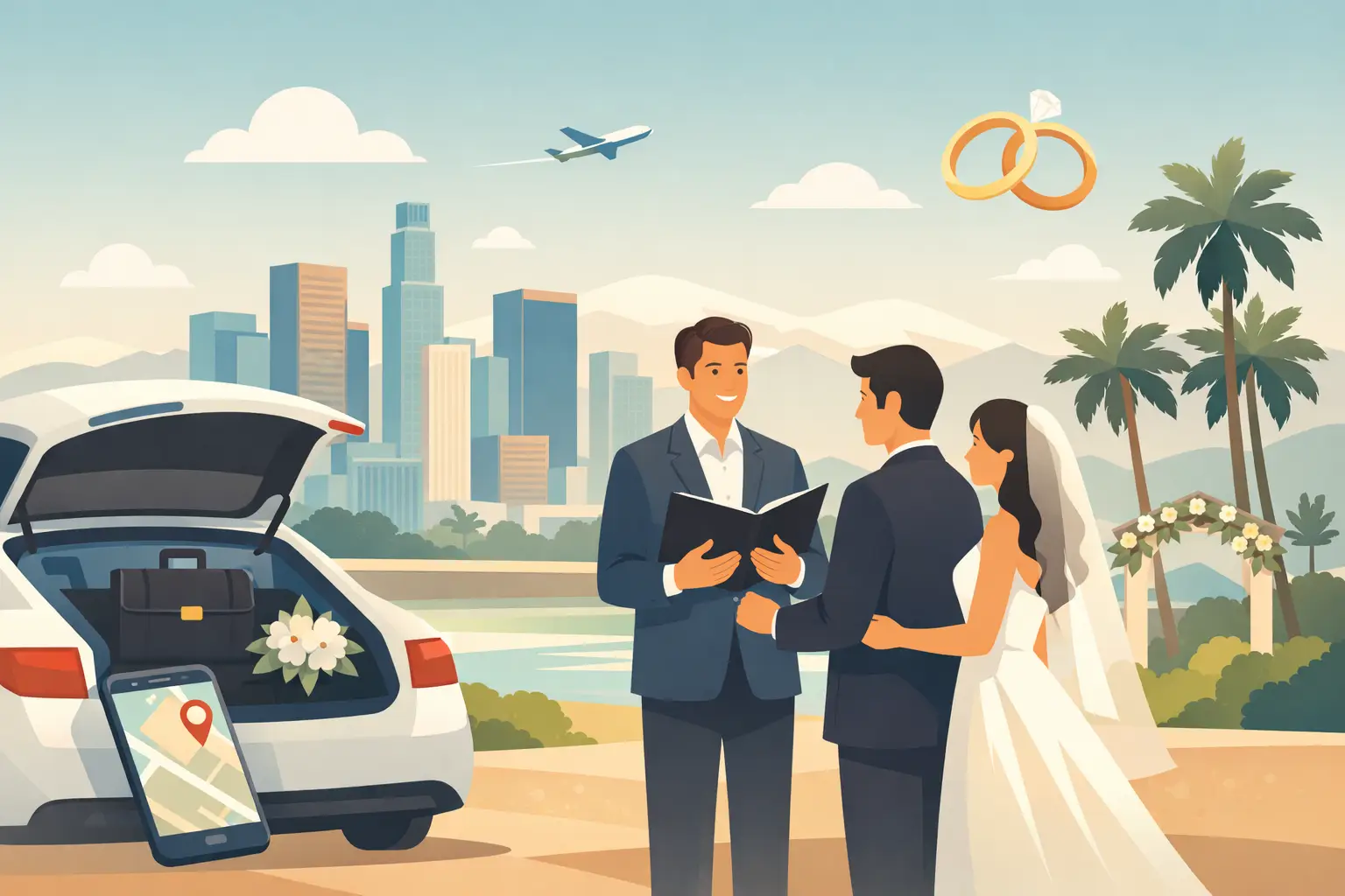 Mobile Wedding Officiant in Los Angeles Today