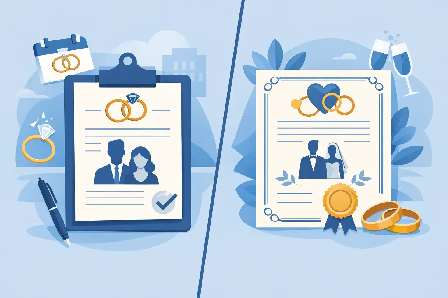 Marriage License Versus Certificate Explained
