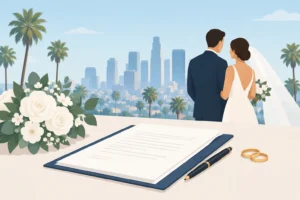 Marriage Paperwork for a Same-Day LA Wedding